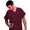 Fashion Seal Healthcare® Unisex Fashion Scrub Shirts, 65/35 Fashion Poplin® - Burgundy, Extra Large