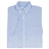Fashion Seal Healthcare® Ladies’ Oxford Short Sleeve Shirt, Blue - Extra Large