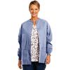 Fashion Seal Healthcare® Unisex Warm Up Jacket - Extra Large, Ceil Blue