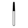 Mini fraises diamantées NTI® – ÉPG, 5/emballage - Coarse, Green, Taper Round End, # C856, 1.8 mm Diameter, 8.0 mm Length