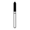 Fraises diamantées NTI® – FG, grossière, cylindre à bout biseauté, 5/emballage - # C878, 1.8 mm Diameter, 8.0 mm Length