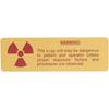 Étiquette d'avertissement de radioactivité – 5/emballage - Radiation Caution Label – 5/Pkg