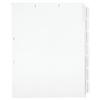 Writable 7-Tab Chart Divider Set, 11" x 8-1/2" with 1/2" tab extensions, 30 Sets/Box