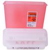 Contenants pour objets pointus et tranchants SharpStar™ Safety In-Room™ avec couvercle à contrepoids – transparents, rouges - 5 Quart