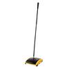 Rubbermaid® Dual Action Floor and Carpet Sweeper, Black/Yellow