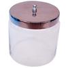Pots Sundry en verre avec couvercle - 6" x 6"