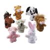 Plush Animal Finger Puppets, Assorted, 3", 12/Pkg