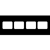 Clear Pocket Plastic Film Mounts - X-ray Mount Clear 4-Window Conver