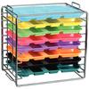Support à plateaux de taille B avec couvercles – 14-1/2" x 17-1/2" x 9-3/4", chrome - Stackable Tray Rack for Size B Trays with Lids – 14-1/2" x 14-1/8" x 9-3/4", Chrome