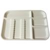 Plateaux à instruments, taille B, divisés - White