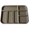 Plateaux à instruments, taille B, divisés - Beige