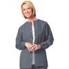 Fashion Seal Healthcare® Unisex Warm-Ups – 65/35 Fashion Poplin®, Pewter - Extra Small