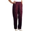 Fashion Seal Healthcare® Ladies’ Fashion Pants, 65/35 Fashion Poplin® - Burgundy, Extra Large