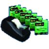 Scotch Deluxe Black Tape Dispenser and 6 Rolls of Magic Tape Value Pack