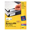 Removable I.D. Labels, White