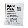 Fraises diamantées Hybrid points® – moyen, blanc, 1/emballage - Medium, White, # 557/57, 1.0 mm Diameter, 4.0 mm Length