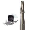 Fraises au carbure de tungstène – HM 33 conique fissurée surtaillée FG, 100/emballage - Size #700, 1.0 mm Diameter
