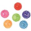 Mini Light-Up Spike Balls, Vinyl, Assorted Colors, 2" Dia, 12/Pkg, Vinyl