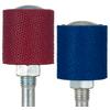 Typhoon Sanding Sleeves – 15/16" Outside Diameter, 3/4" Inside Diameter - Sleeve with Mandrel – 1" Length, 6.4 mm (1/4") Shank, Coarse, Red