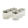 Pots Sundry en verre avec couvercle - 4" x 4"