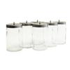 Pots Sundry en verre avec couvercle - 7" x 4-1/4"