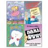 Cartoon Assortment Pack 4-Up Laser Postcard, 4-1/4" W x 5-1/2" H, 100/Pkg