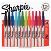Retractable Fine Point Markers, 12-Color Set, Fine Point