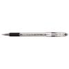 RSVP Pens, Clear Barrel, Black Ink, 12/Box
