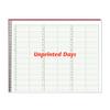 Undated Wirebound Appointment Book with Regular Unprinted Days (115), 11" x 8-1/2"
