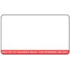 LabelWriter Veterinary Prescription Label, White w/Red Stripe Message, 3-1/10" W x 1-4/5" H, 400/Roll