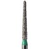 Fraises diamantées pour procédures opératoires, couronnes et ponts NeoDiamond® – FG, grossière, conique, 25/emballage - Green, Round End Taper, # 850, 1.3 mm Diameter, 10.0 mm Length