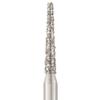 Patterson® Disposable Diamonds – FG, Medium, Blue, Cone Flat End, 25/Pkg - # 847-014M, 1.4 mm Diameter, 8.0 mm Length