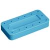 Bloc porte-fraise magnétique - 14 Holes FG/RA, Neon Blue