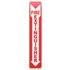 Emergency Glow in the Dark Signs - Fire Extinguisher, Sign 4" x 18"