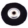 Black Bristle Wheel Brush On Steel Hub