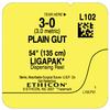 Plain Gut Suture – Size 3-0, Length 54", 12/Box