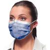 Masques à bandes auriculaires sans latex Isofluid® – ASTM niveau 1, 50/boîte - Sapphire, 50/Box