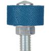 Typhoon Sanding Sleeves – 15/16" Outside Diameter, 3/4" Inside Diameter - Sleeve with Mandrel – 1/2" Length, 6.4 mm (1/4") Shank, Fine, Blue