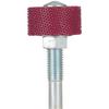 Typhoon Sanding Sleeves – 15/16" Outside Diameter, 3/4" Inside Diameter - Sleeve with Mandrel – 1/2" Length, 6.4 mm (1/4") Shank, Coarse, Red