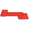 Système de capteur intrabuccal XIOS PLUS, languettes pour support à capteur - Capteur interproximal, rouge, 100/emballage