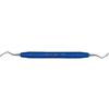 Curettes universelles – No. 4L/4R Columbia, manche en résine bleu, double extrémité