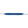 Curettes universelles – règle no. 3/4, manche en résine bleu, double extrémité - Universal Curettes – # 3/4 Rules, Blue Resin Handle, Double End