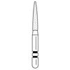 Two Striper® Diamond Burs – FG, Fine, Red, Flame, 5/Pkg - # 260, 1.4 mm Major/0.4 mm Minor Diameter, 8.0 mm Length, 5/Pkg