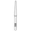 Fraises diamantées Two Striper® – FG, grossière, verte, cône à bout rond, 5/emballage - # 799, 1.8 mm Major/0.8 mm Minor Diameter, 11.0 mm Length
