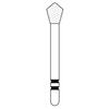 Fraises diamantées Two Striper® Skooter™ – FG, conique, 5/emballage