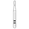 Fraises diamantées Two Striper® – FG, grossière, verte, poire, 5/emballage - # 362, 1.3 mm Major/1.1 mm Minor Diameter, 3.0 mm Length
