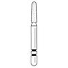 Two Striper® Diamond Burs – FG, Fine, Red, Taper Round End, 5/Pkg - # 782, 1.4 mm Major/1.1 mm Minor Diameter, 6.0 mm Length, 5/Pkg