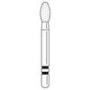 Fraises diamantées Two Striper® – FG, fine, rouge, ovoïde, no 287, diamètre de 2,3 mm, longueur de 4 mm, 5/emballage