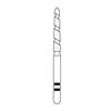 Fraises diamantées de curetage Two Striper® TS2000™ plaquées or – FG, gros, vert, bout conique biseauté, 5/emballage