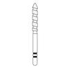Two Striper® TS2000™ Diamond Burs – FG, Coarse, Green, Cylinder Bevel End, 5/Pkg